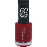 Rimmel London Nail Polish 60 Seconds Super Shine 313 Feisty Red, 8 ml