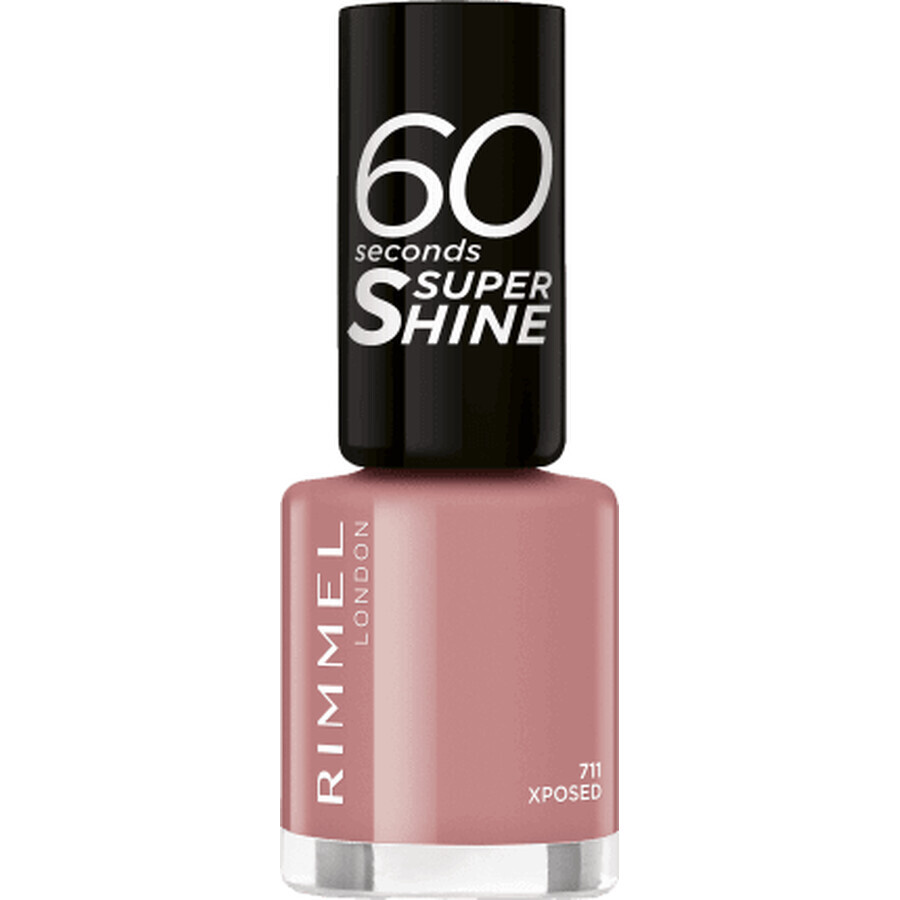 Rimmel London Nail Polish 60 Seconds Super Shine 711 Xposed, 8 ml