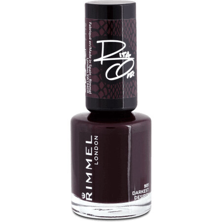 Rimmel London Vernis à ongles 60 Seconds Super Shine 901 Darkest Desires, 8 ml