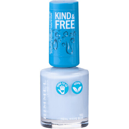 Rimmel London Nail Polish Kind&amp;Free 152 Tidal wave blue, 8 ml