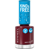 Rimmel London Smalto per unghie Kind&Free 157 Berry Opulence, 8 ml