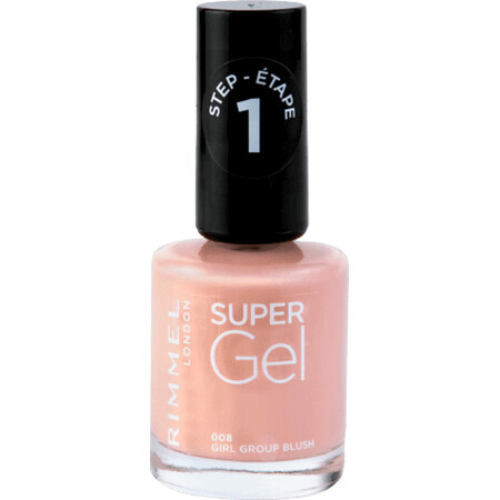 Rimmel London Lac de unghii Super Gel 008 Girl Group Blush, 12 ml