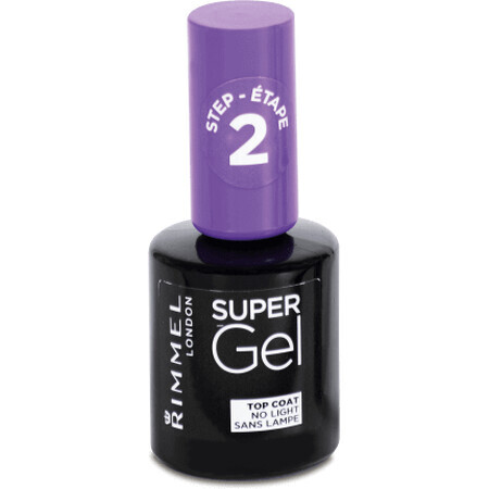 Rimmel London Esmalte de uñas Super Gel Top Coat, 12 ml