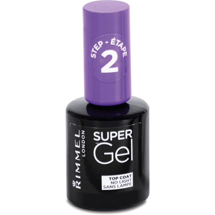 Rimmel London Esmalte de uñas Super Gel Top Coat, 12 ml