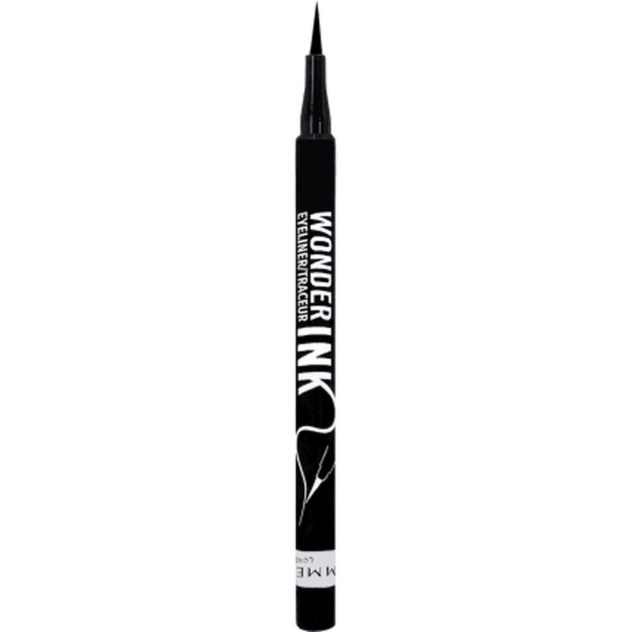 Rimmel London Wonder Ink 001 Color de ojos negro carioca, 1 ml