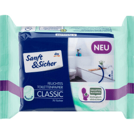 Sanft&amp;Sicher Classic Sensitive nat toiletpapier, 70 stuks