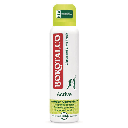 Desodorante en spray Active Citrus y Lima, 150 ml, polvos de talco