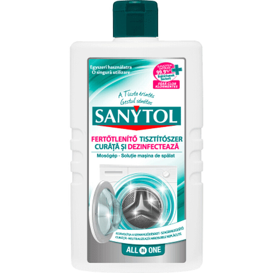 SANYTOL Solución limpiadora para lavadoras, 250 ml