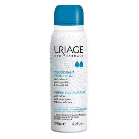 Uriage Eau Thermale - Deodorante Rinfrescante Fraicheur Spray, 125ml