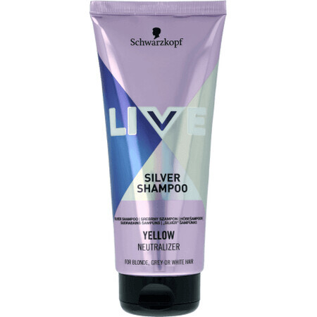 Schwarzkopf Live Silver champú para cabello rubio, 200 ml