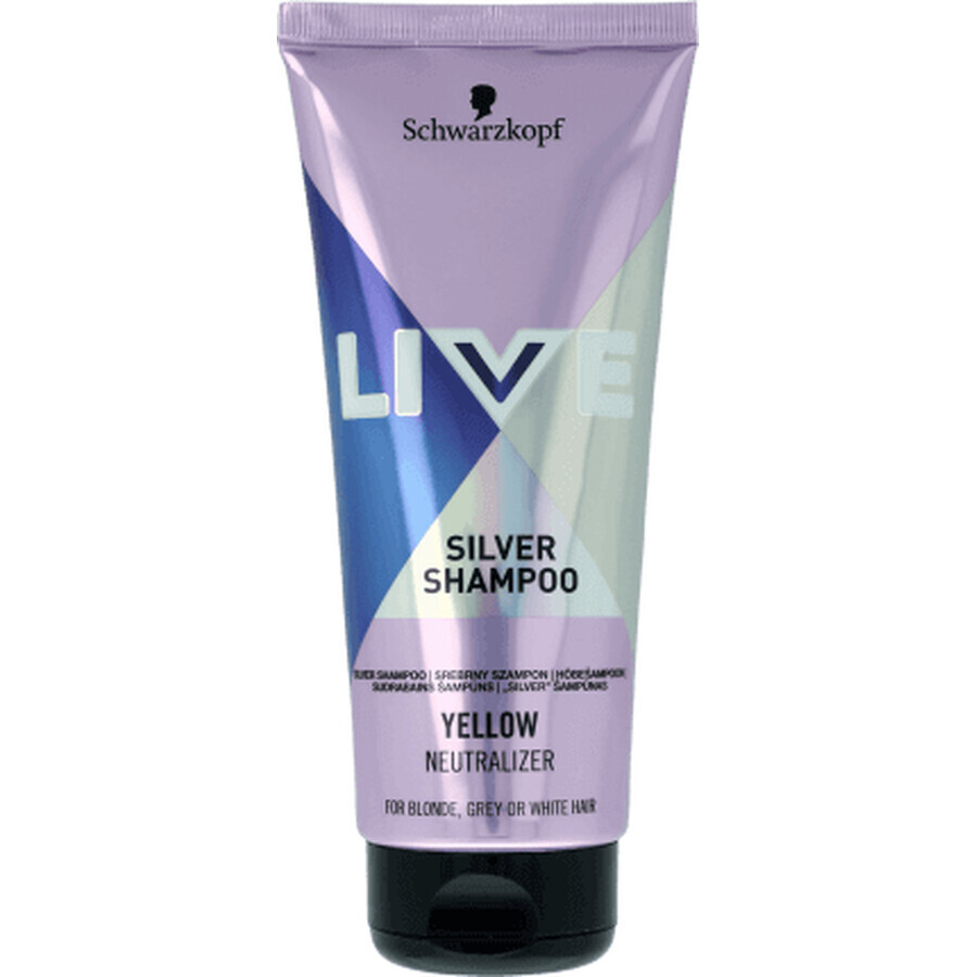 Schwarzkopf Live Silver champú para cabello rubio, 200 ml