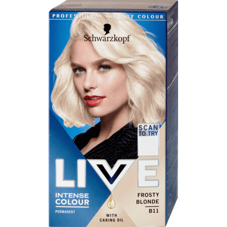 Schwarzkopf Tinte Permanente B11 Rubio escarchado, 142 g