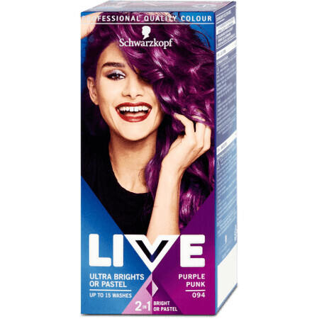 Schwarzkopf Live Tinte Semipermanente XXL 94 Rosa púrpura, 0,8 l