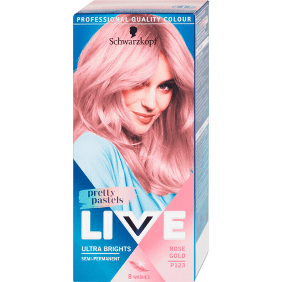 Schwarzkopf Live semipermanente haarkleuring P12 Rose Gold, 80 g