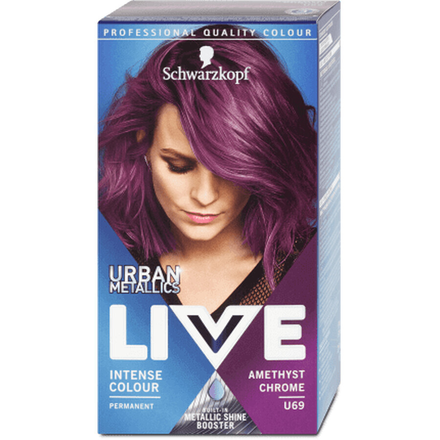 Schwarzkopf Live Tinte semipermanente U69 Ametyst Chrom, 142 g