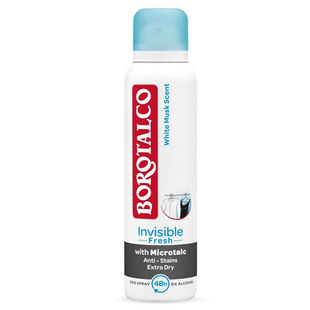 Desodorante en spray Invisible Fresh, 150 ml, polvos de talco