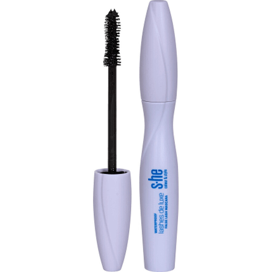 S-he colour&amp;style Lashes de luxe valse wimpermascara 177/004 Waterproof, 10 ml