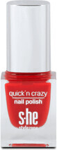 S-he colour&amp;amp;style Esmalte de u&#241;as Quick&#39;n crazy 323/620, 6 ml