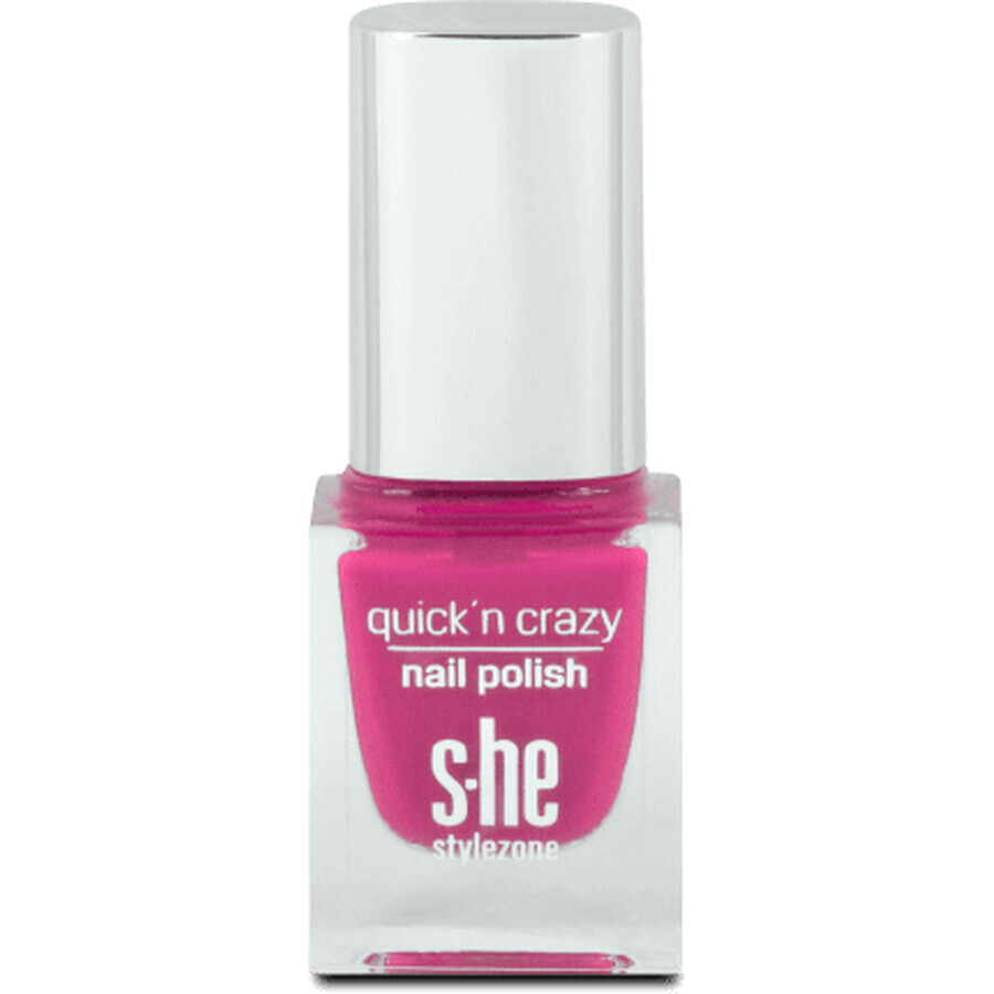 S-he colour&amp;style Quick'n crazy nagellak 323/640, 6 ml