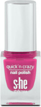 S-he colour&amp;amp;style Esmalte de u&#241;as Quick&#39;n crazy 323/640, 6 ml