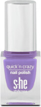 S-he colour&amp;amp;style Esmalte de u&#241;as Quick&#39;n crazy 323/660, 6 ml