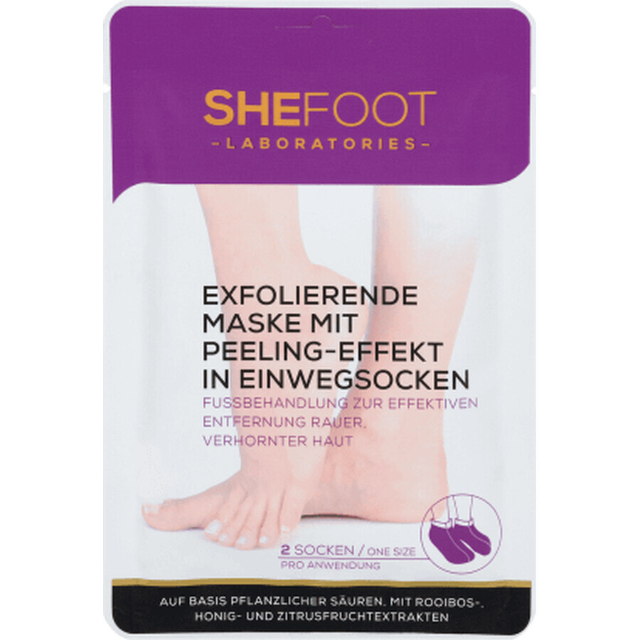 SHEFOOT Masque exfoliant pour les pieds, 1 pc