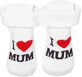 Soxo Calcetines blancos para beb&#233; I Love Mum no 16-18, 1 pieza