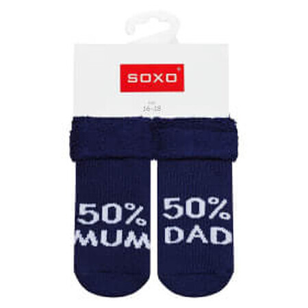 Calcetines de bebé Soxo 50% mamá 50% papá nº 16-18, 1 pieza