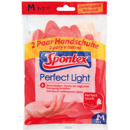 Spontex Perfect Light Guantes M, 2 piezas