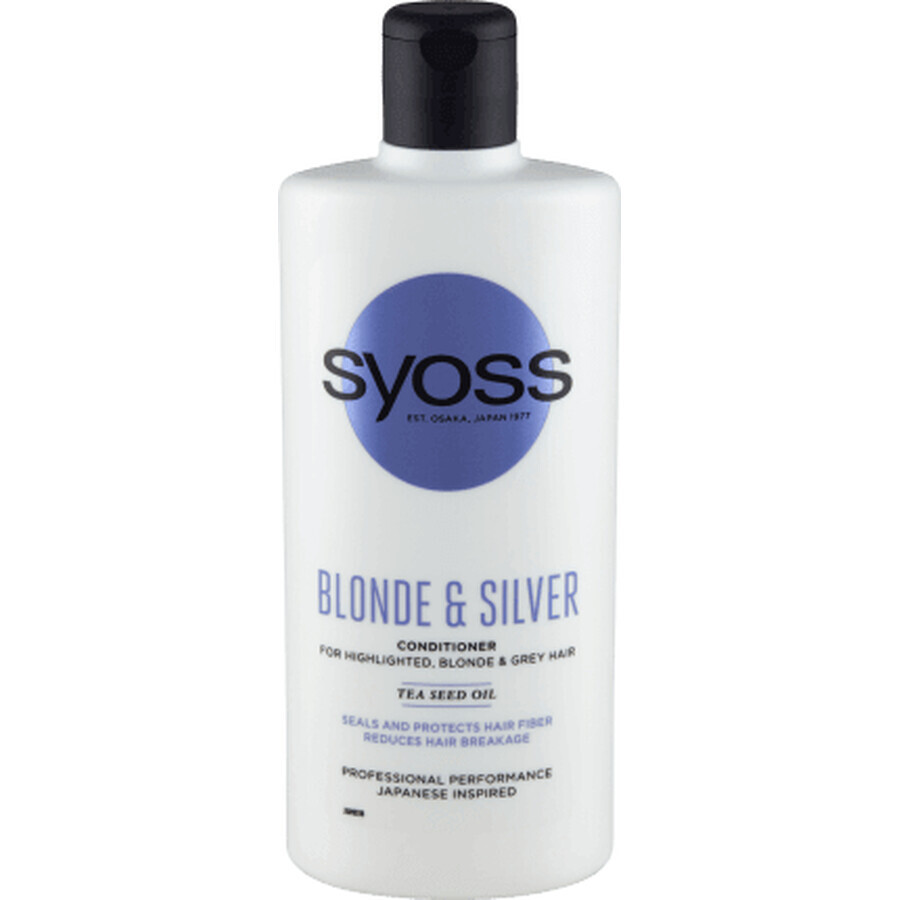 Syoss Balsamo per capelli biondi, argento o con mèches, 440 ml