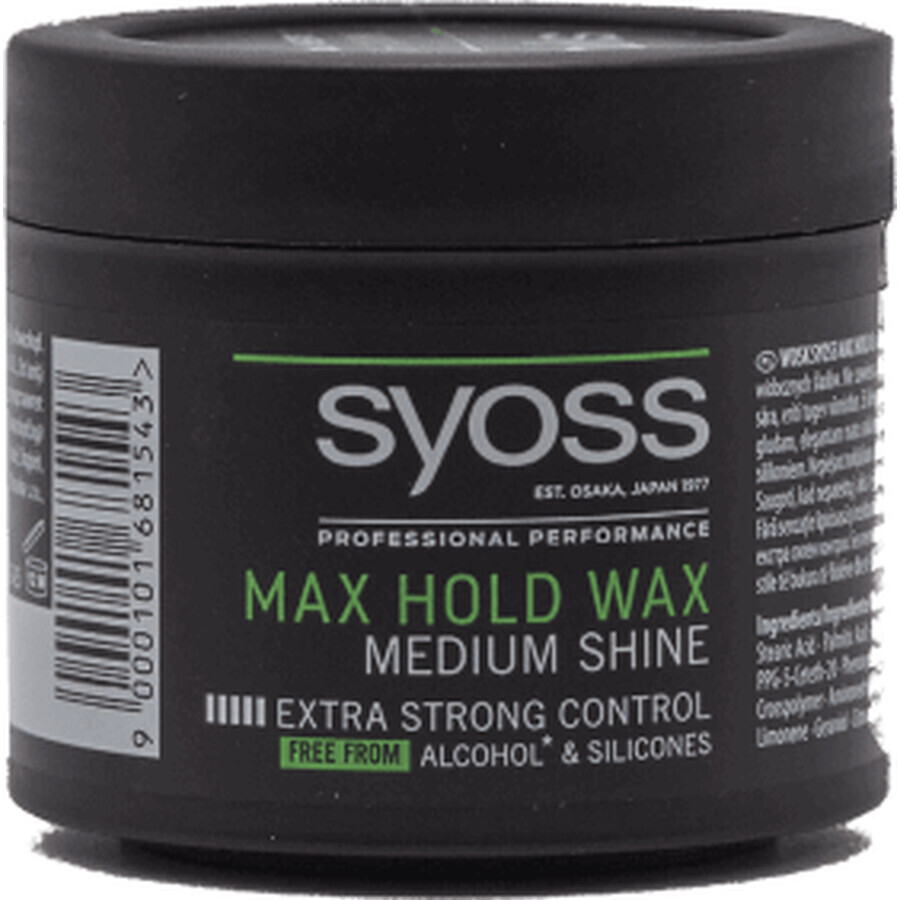 Syoss Max Hold Hair Wax, 150 ml