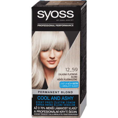 Syoss Kleur Permanent 12-59 Cool Platina Blond, 1 st