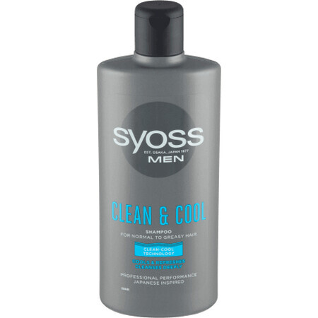 Shampooing pour hommes Syoss Cool, 440 ml