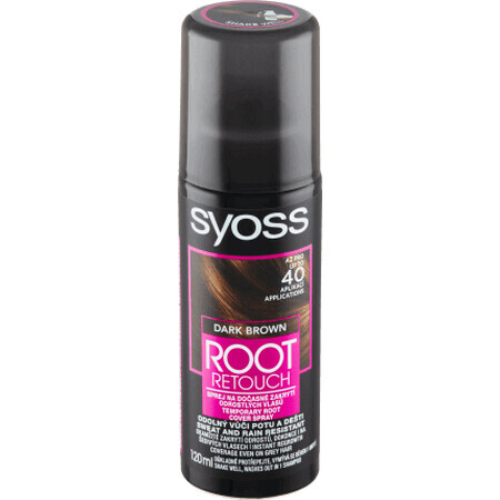 Syoss Root Retoucher Spray for temporary root dyeing dark brown 120, 120 ml