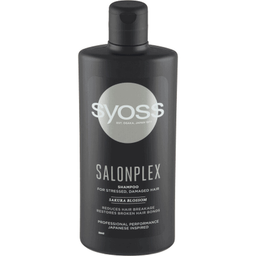 Shampooing Syoss pour cheveux stressés ou abîmés, 440 ml