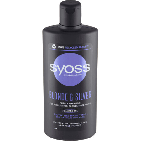 Syoss Șampon pentru păr șuvițat, blond și alb, 440 ml