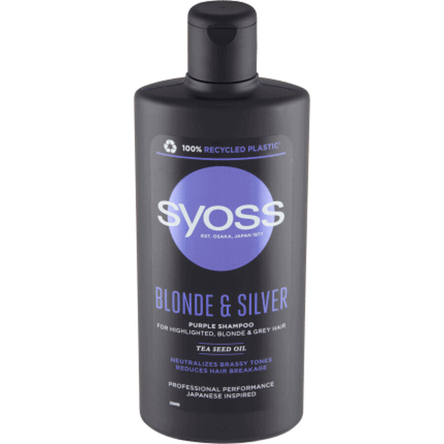 Syoss Șampon pentru păr șuvițat, blond și alb, 440 ml