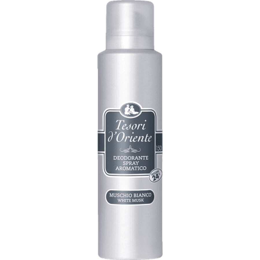 Tesori d'Oriente Déodorant spray corporel musc blanc, 150 ml