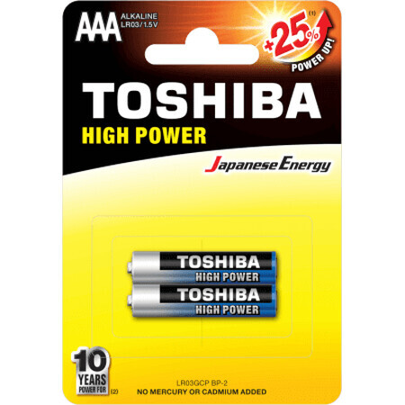 Pilas alcalinas Toshiba R3-AAA, 2 uds.