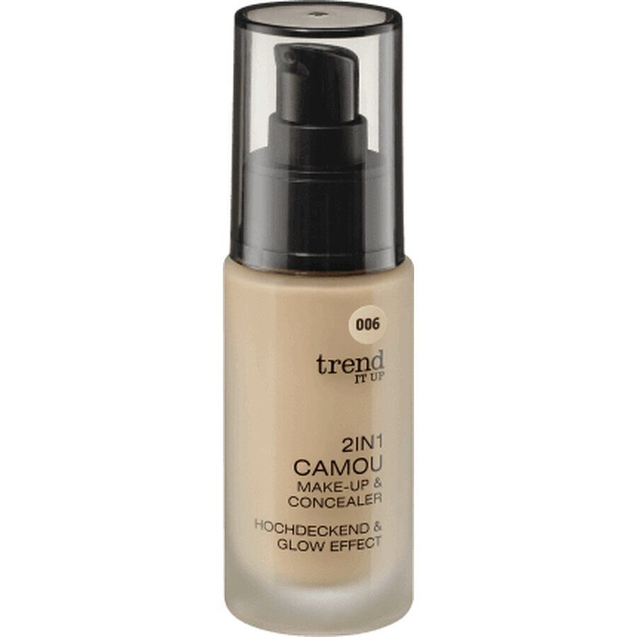 Trend !t up 2in1 Foundation Camou &amp; Concealer – Nr. 006, 30 ml