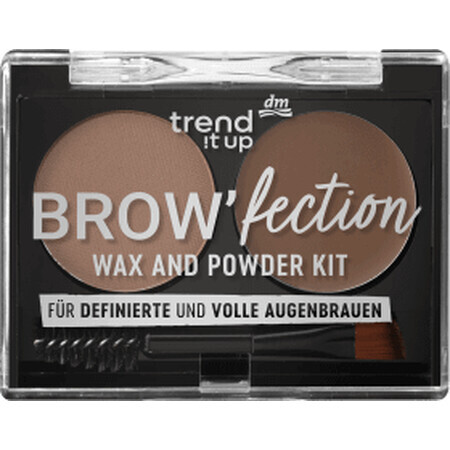 Trend !t up Brow'fection Kit de cera y polvos para cejas 020, 2 g