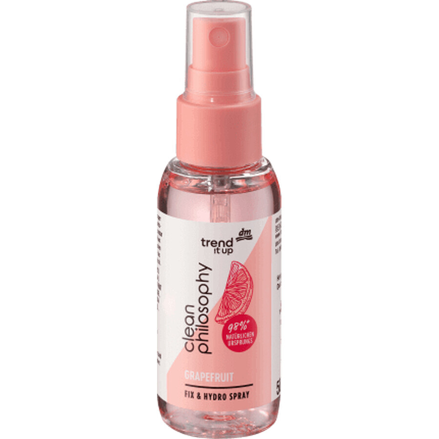 Trend !t up Clean Philosophy Spray Fijador de Maquillaje, pomelo, 50 ml