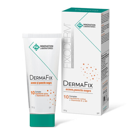 Gel DermaFix para el acné y los puntos negros, 50 g, Laboratorios P.M Innovation