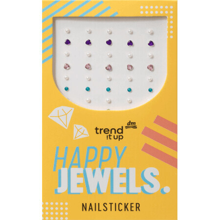 Trend !t up Happy Jewels stickere de unghii, 40 buc