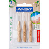 TRISA Brosses interdentaires en bois, 3 pièces