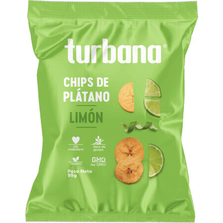 Turbana Grüne Wegerichchips mit Zitronengras, 95 g