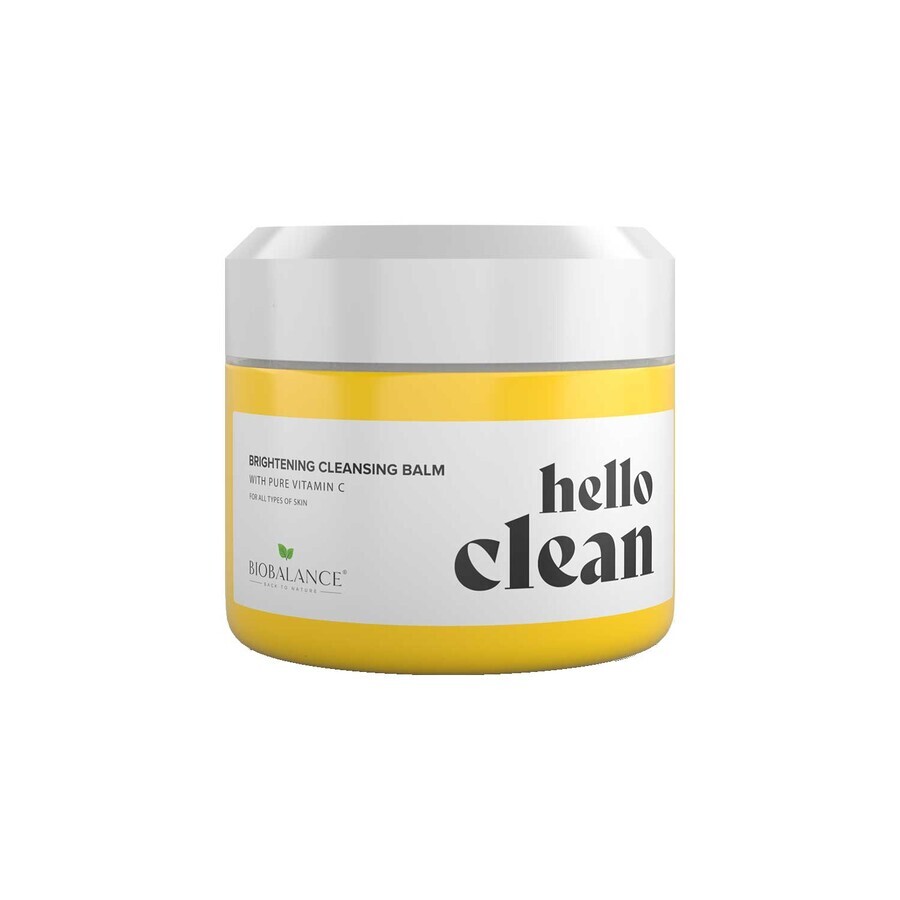 Balsam de curatare faciala 3 in 1 cu vitamina C pura, pentru ten lipsit de luminozitate, Hello Clean, Bio Balance, 100 ml